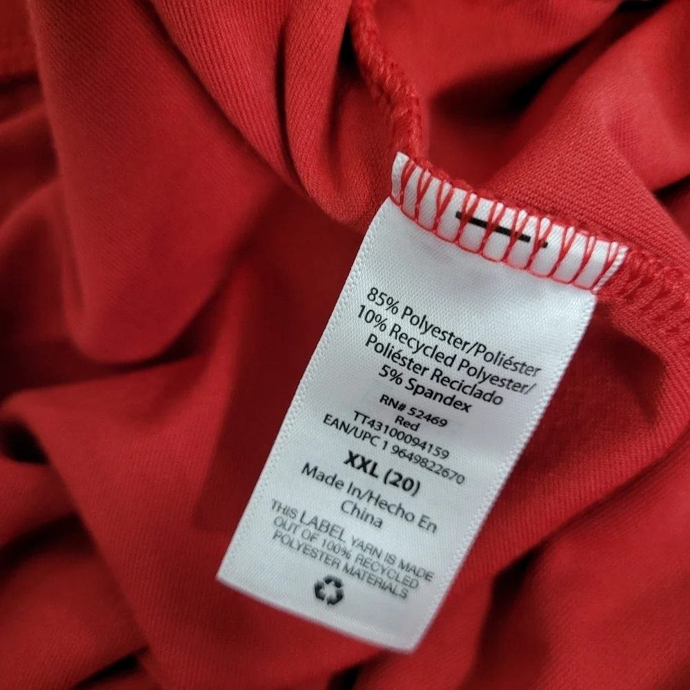 Time And Tru XXL Super Ultra Soft velour Red Comfort Pants NWOT